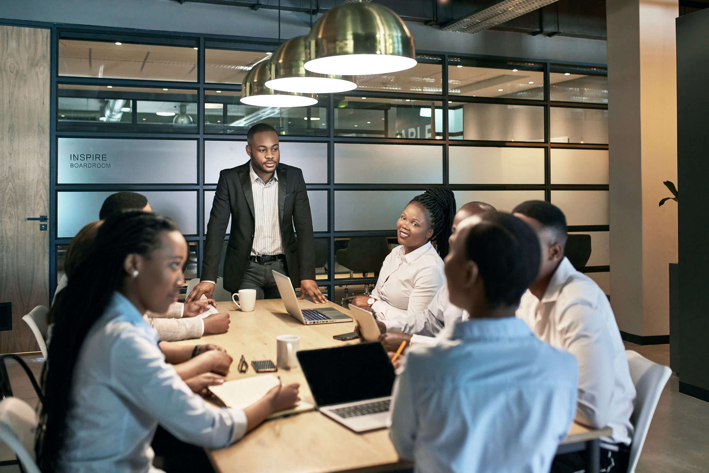 South African Business Colleagues Discussing Proposal